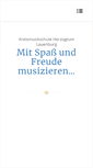 Mobile Screenshot of kreismusikschule-herzogtum-lauenburg.de